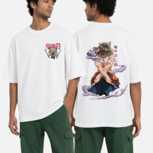 Inosuke "Chibi & Beast" Oversized Graphic Tee