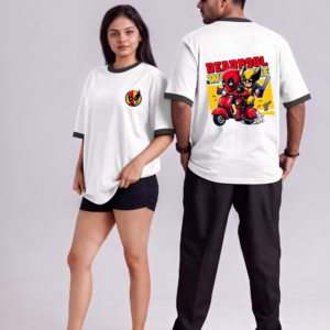 Deadpool & Wolverine Retro Ride Premium Unisex Ringer T-Shirt
