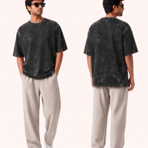 Vintage Slate Unisex Acid Washed Oversized Tee
