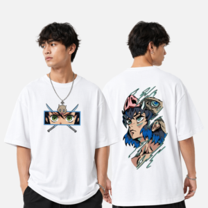 Inosuke Hashibira Beast Breathing Oversized Graphic Tee