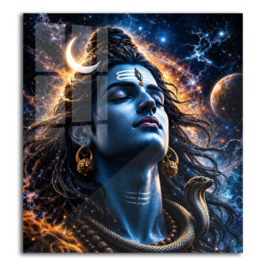 Premium 3mm Acrylic Rectangular Lord Shiva Wall Photo Frame (22" x 24")
