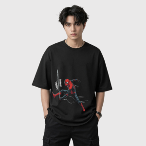 Spider-Man & Venom Oversized Graphic T-Shirt for Men